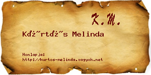 Kürtös Melinda névjegykártya