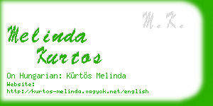 melinda kurtos business card